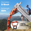 Cuerda trenzada diamante 3/8" 100pies color naranja