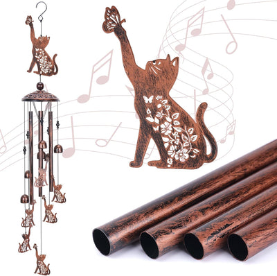 Campanillas de viento para gatos de metal regalo
