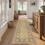 Alfombra pasillo yute geométrica 2x8" color marrón