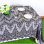 Mantel encaje negro 60x120pulg para bodas y halloween