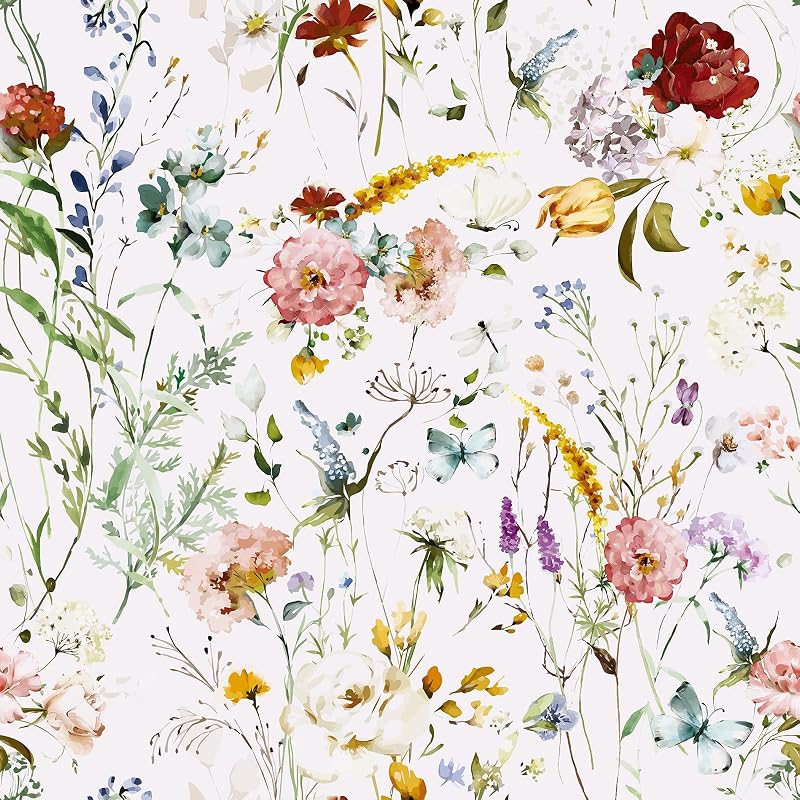 Papel tapiz floral vintage autoadhesivo impermeable