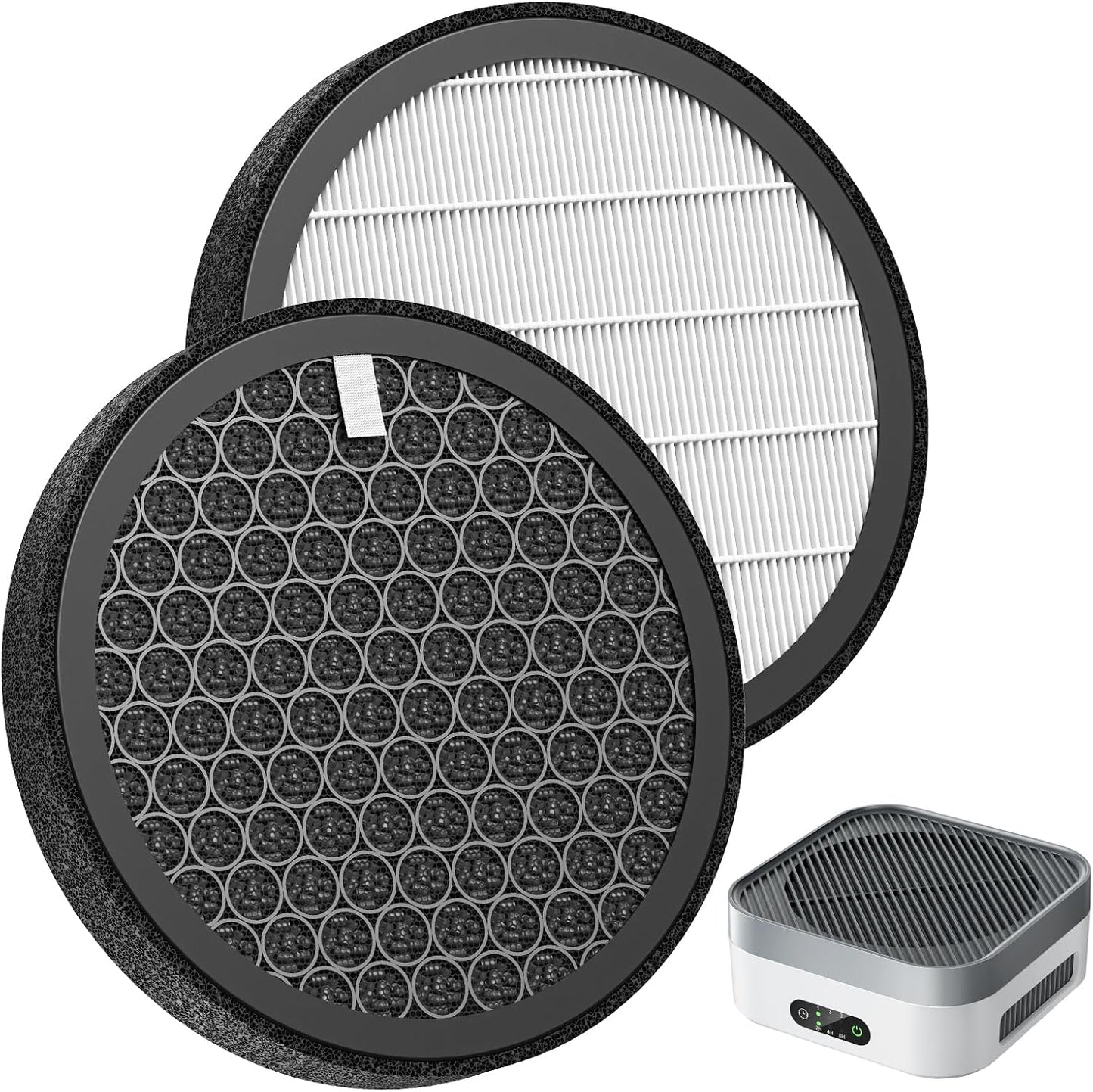 2 Filtros HEPA 3en1 Mb-032 para Purificador Aire Mascotas