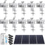 Kit 10 Soportes Aluminio para Paneles Solares 100-400W