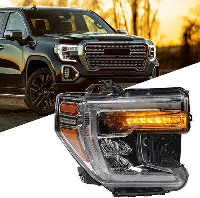 Conjunto faros LED compatibles GMC Sierra DRL derecha GM2503496