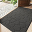 Tapete antiderrap puerta 4x6" lavable gris guijarro