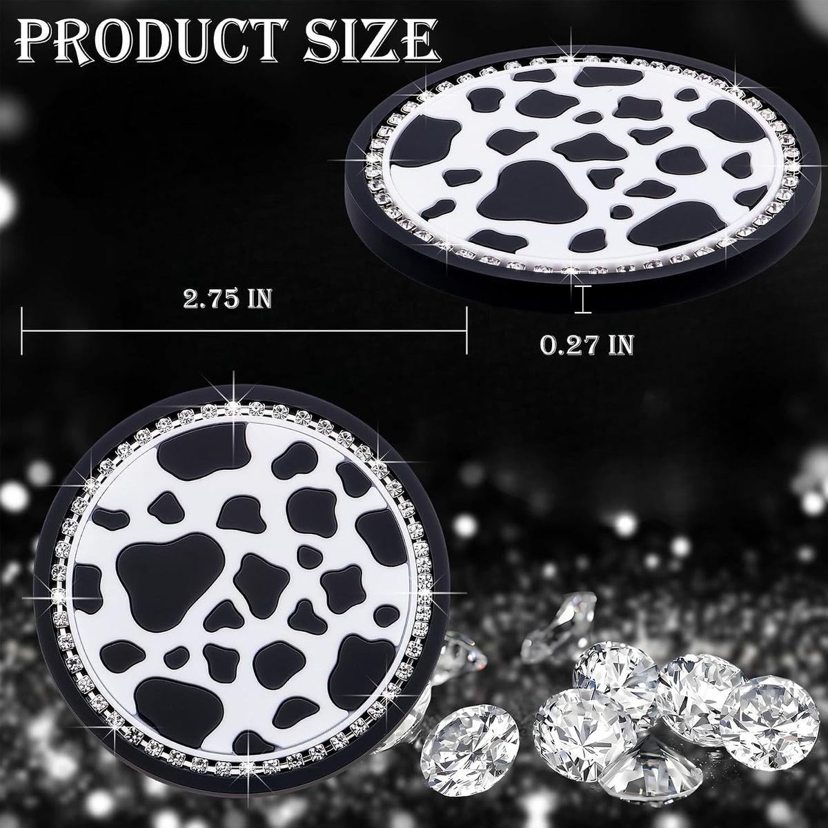2 Posavasos Silicona Antideslizante Coche Niñas