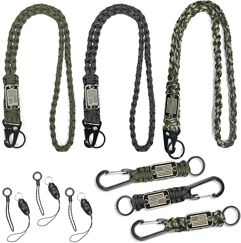 6 Cordones Paracaídas Trenzados Bandera Aire Libre