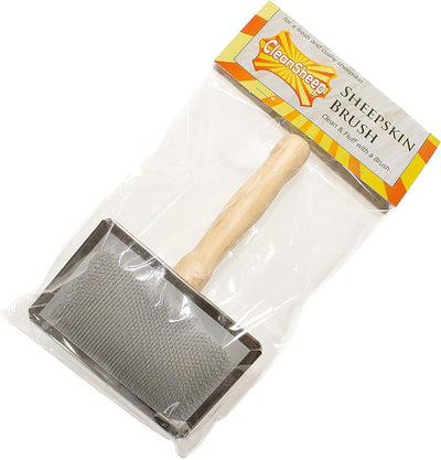 Kit limpieza piel oveja cepillo champú