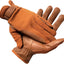 Guantes equitación hombre cuero algodón color marrón