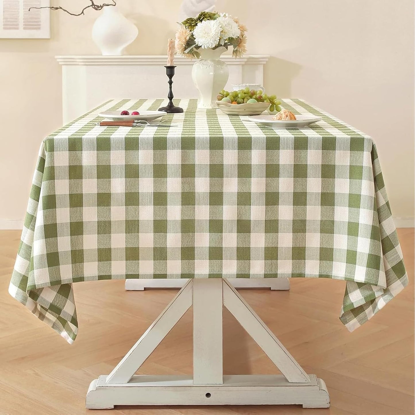 Mantel cuadros gingham 152cm x para mesas rectangulares