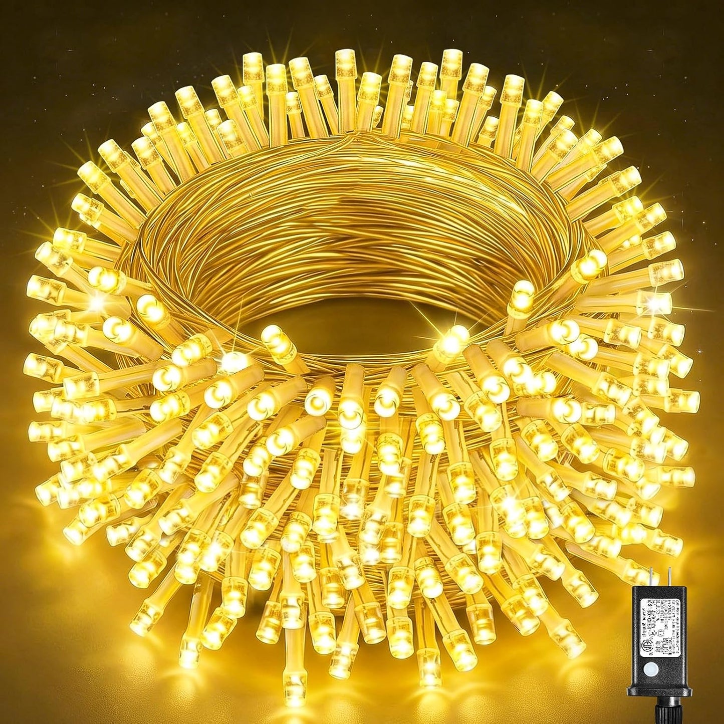 Guirnalda luces navideñas 300 LEDs 99pies impermeable