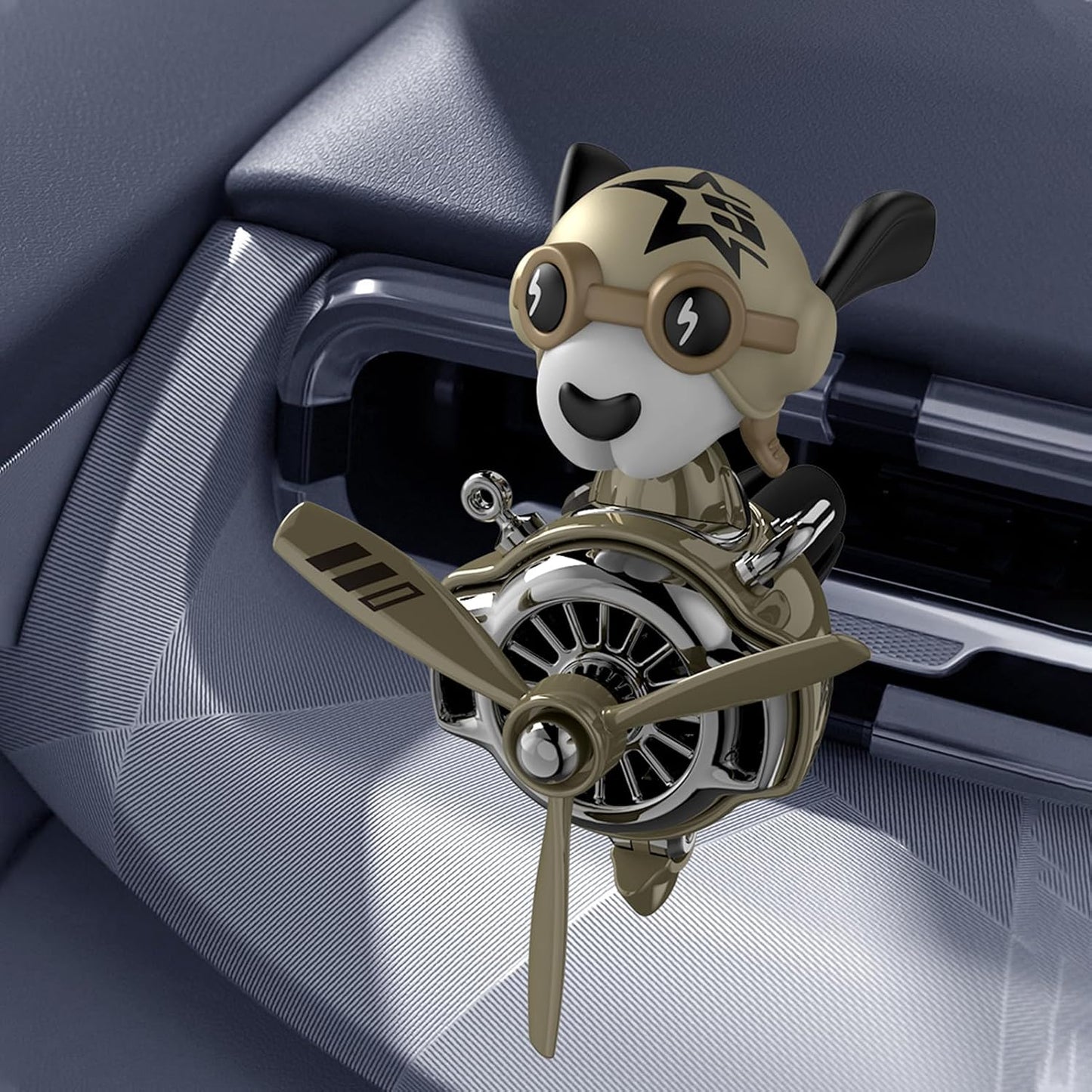 Ambientador auto con forma perro clip ventilación difusor
