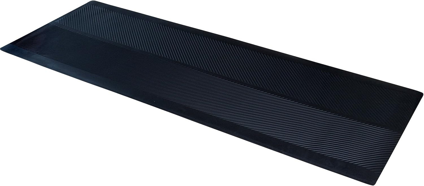 Alfombra Corredor Goma 27x10pulg Negro