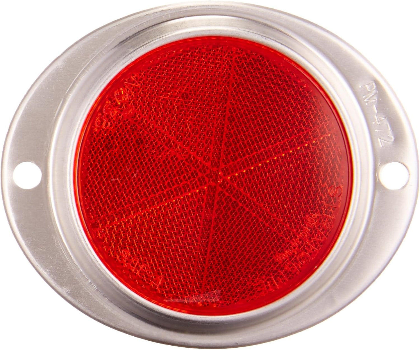 Reflector ovalado aluminio rojo 3
