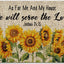 Tapete bienvenida girasoles 17x27" entrada puerta