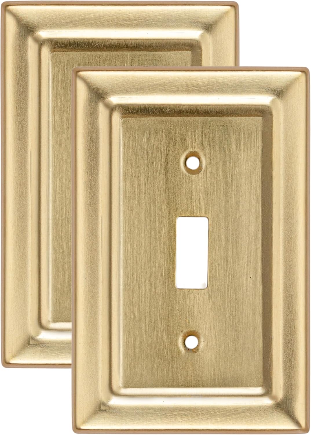 Placa interruptor metal arquitectónico color dorado