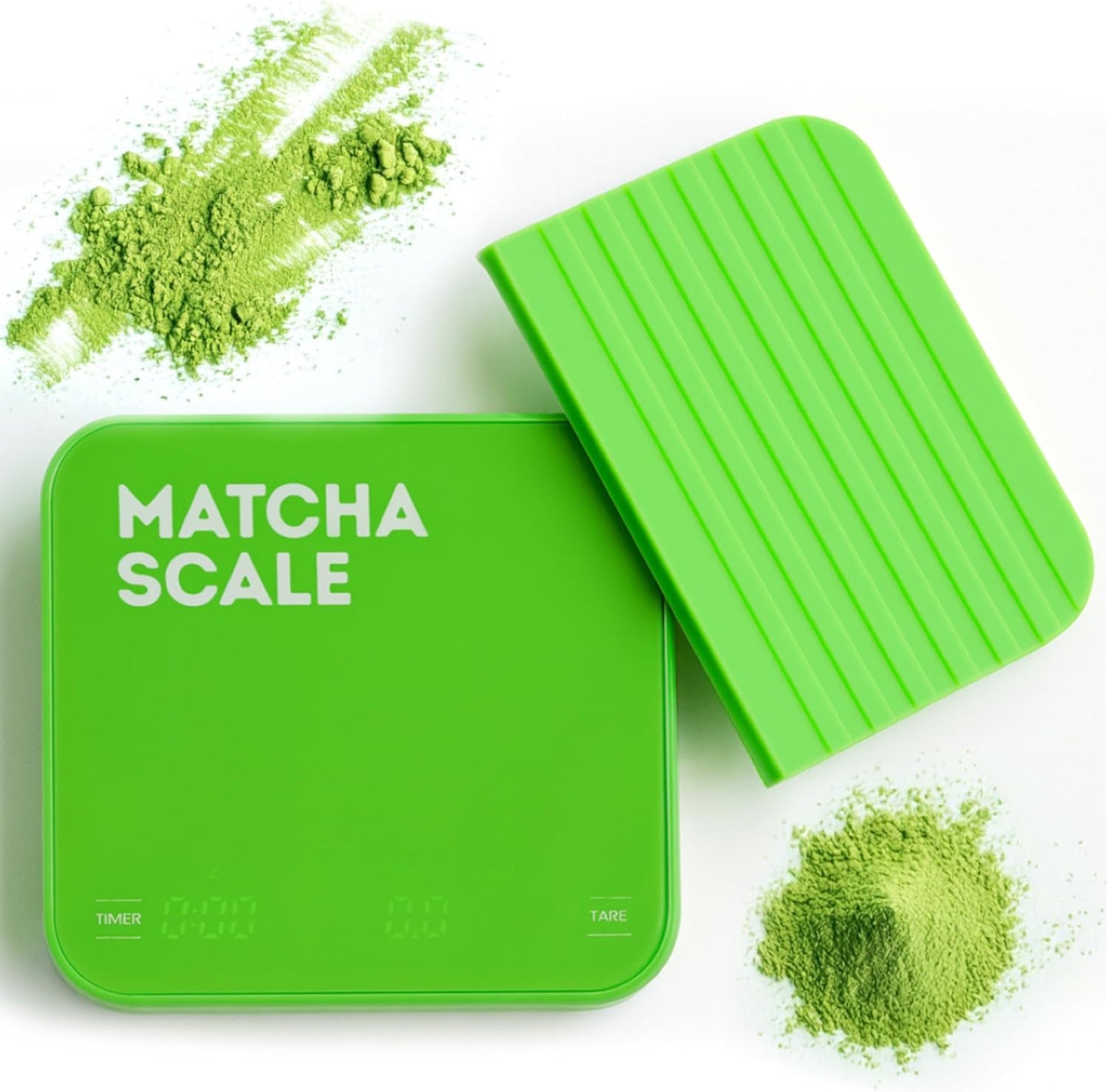 Báscula digital matcha USB-C 0.00oz con LED y tara