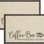 2 Alfombrillas Barra Café 12x18pulg Antideslizantes PVC