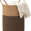 Cesta lavandería algodón 58L 20x15" para ropa sucia