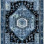 Alfombra decorativa oriental 2'7"x5' no pelusa alta tracción