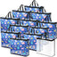 12 Bolsas Almacenamiento Transparentes 18x15x5" con Asa