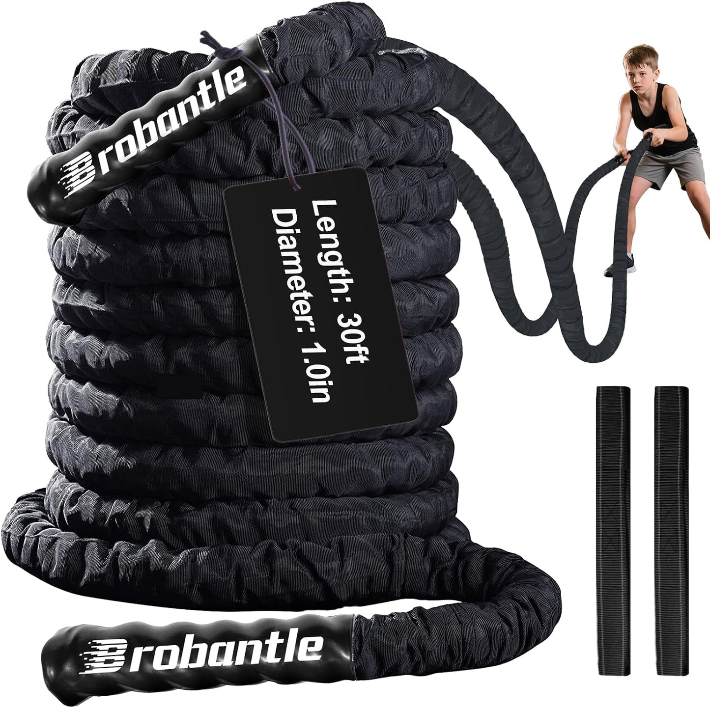 Cuerda entrenamiento 30-50pies 1/1.26/1.5/2pulg rosa