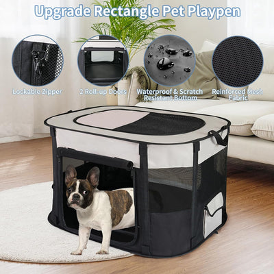 Corralito plegable para perros y gatos impermeable uso viaje