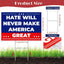 Letrero anti Trump MAGA 17x12" metal resistente