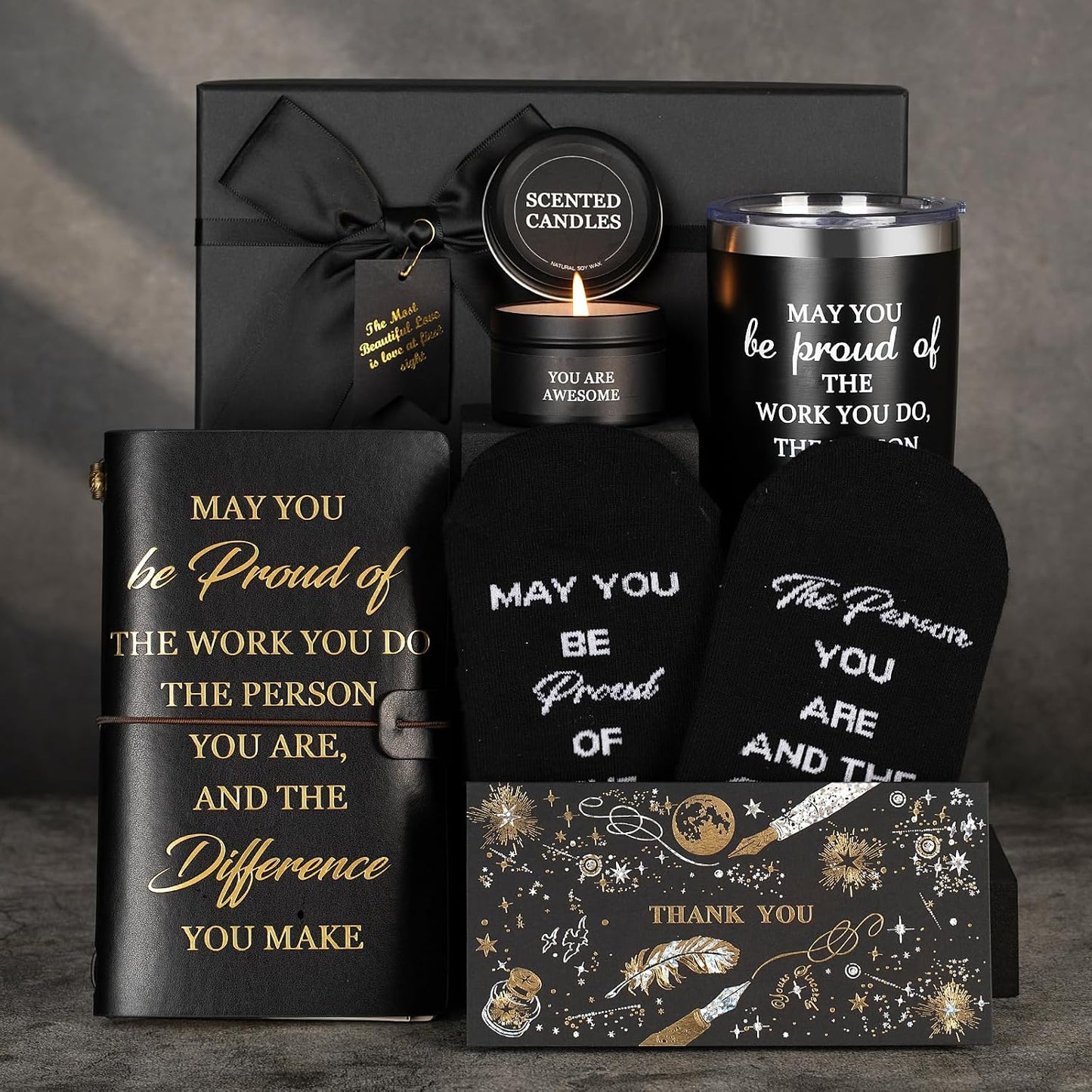 Caja regalo agradecimiento para empleados jefe maestro gerente