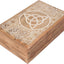 Caja joyería madera diseño celta Trinity 8x5