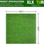 Alfombra césped artificial 10x10ft para patio mascotas