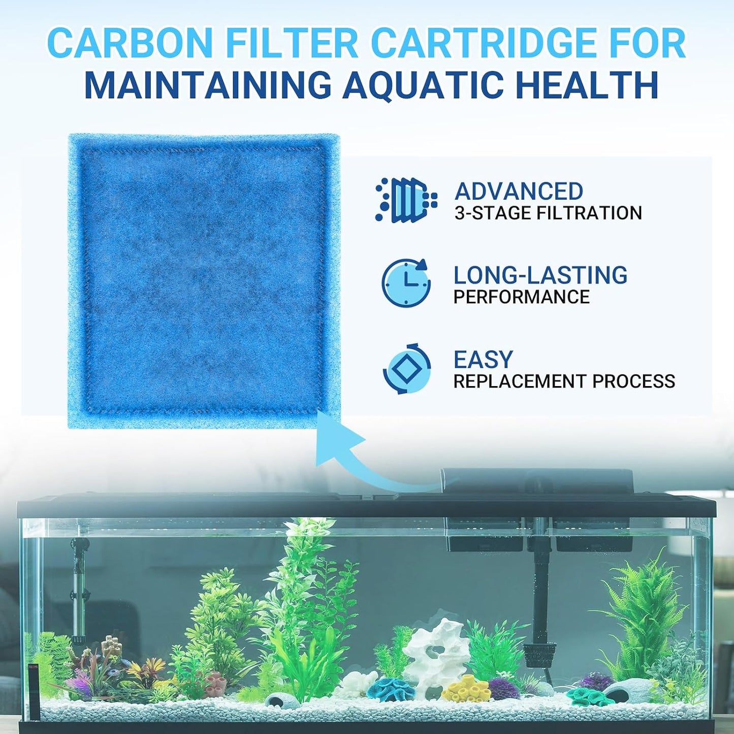 Cartuchos filtro acuario tamaño C Penguin PRO 16 Pzas