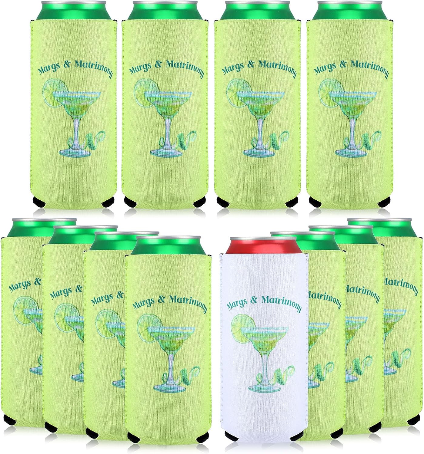 12 Unidades Fundas Latas Despedida Soltera 5.51x3.54"