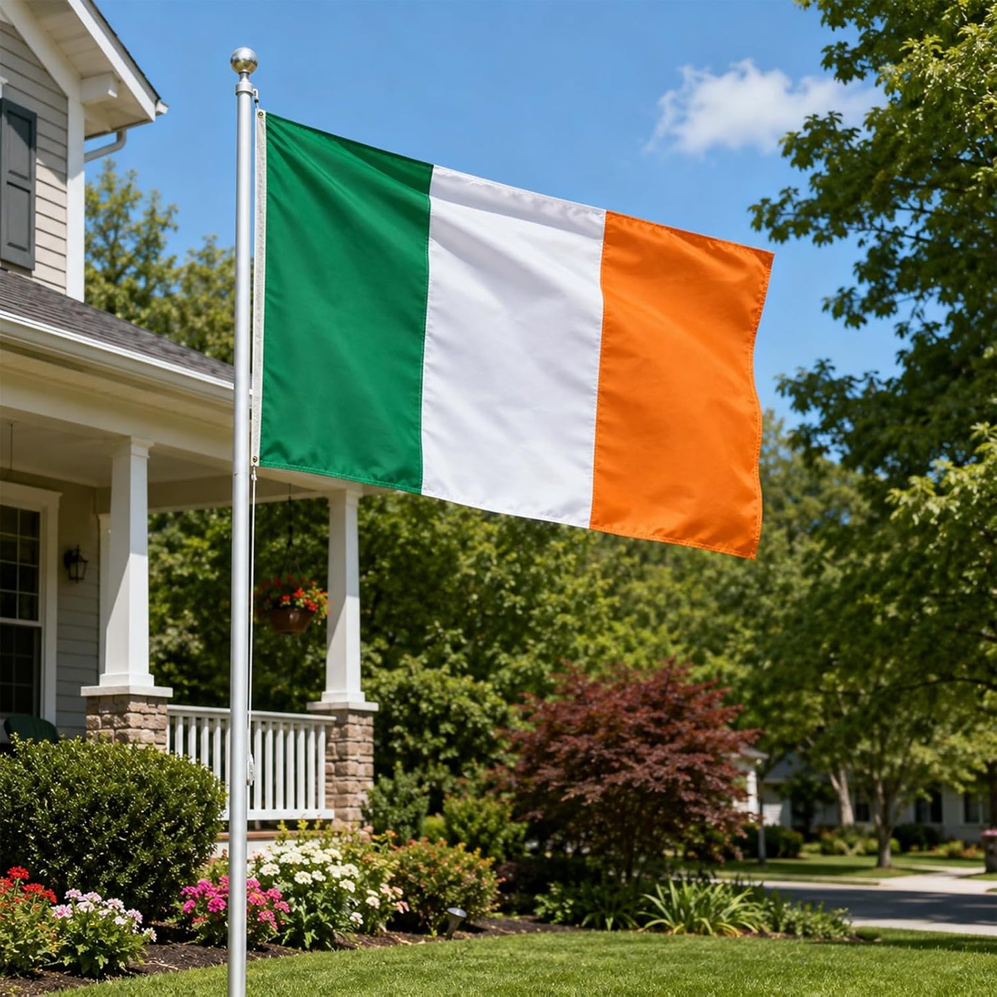 Bandera Irlanda 3x5ft doble cara lona resistente UV