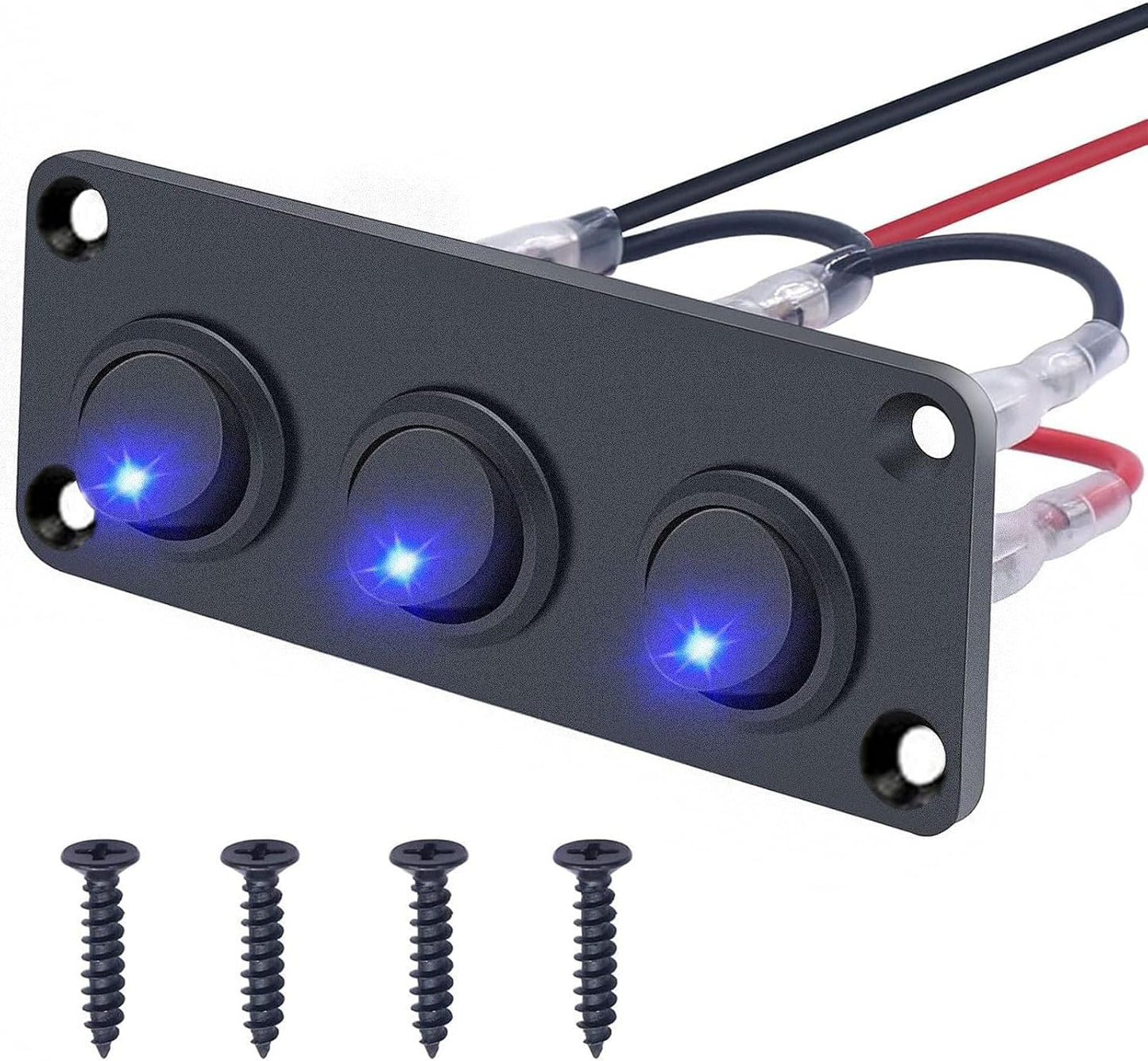 Interruptor basculante 12V impermeable para coche camión