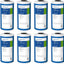 Filtro agua carbón Big Blue 10pulg cartucho 8 pzas