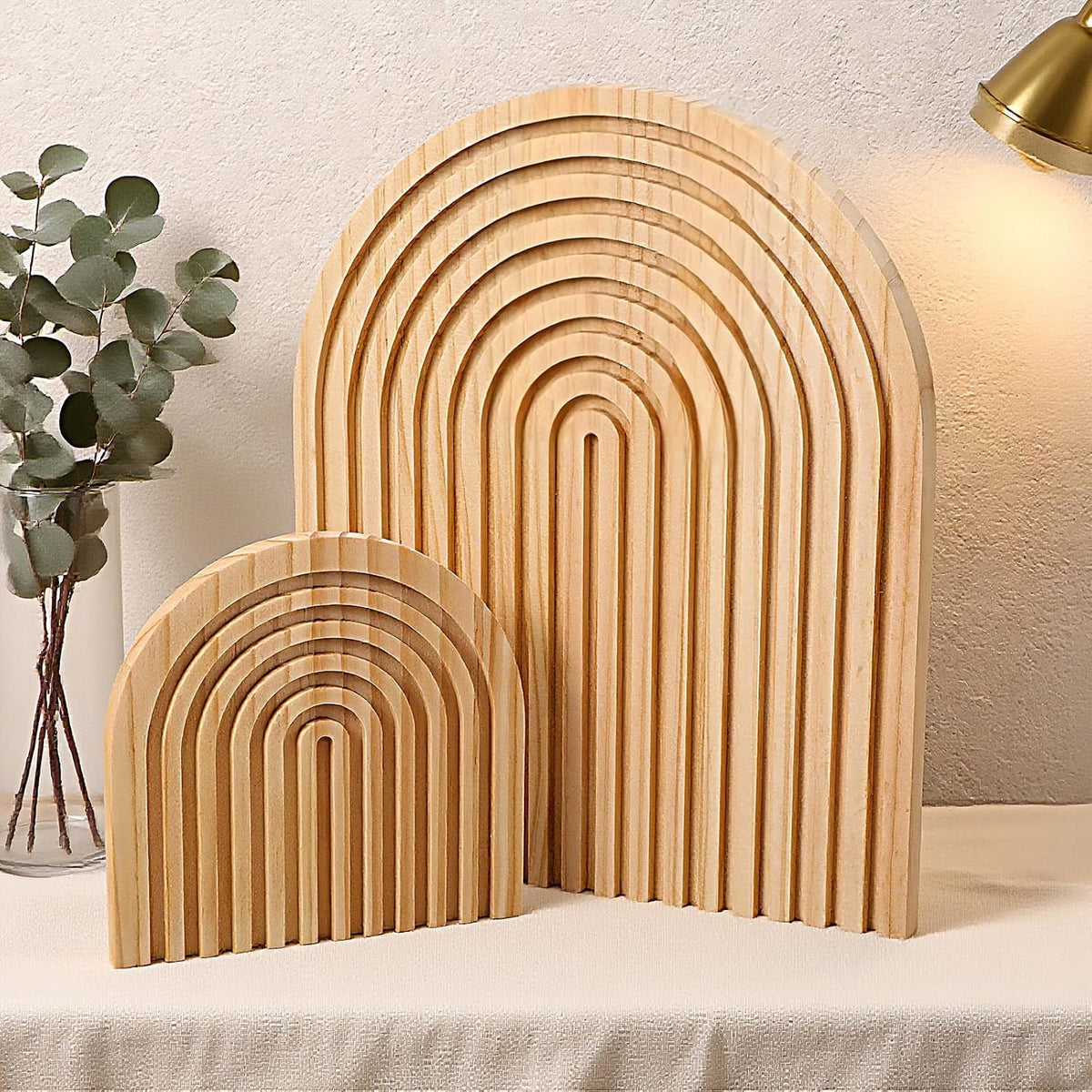 Tabla cortar madera decorativa moderna arco iris cocina hogar