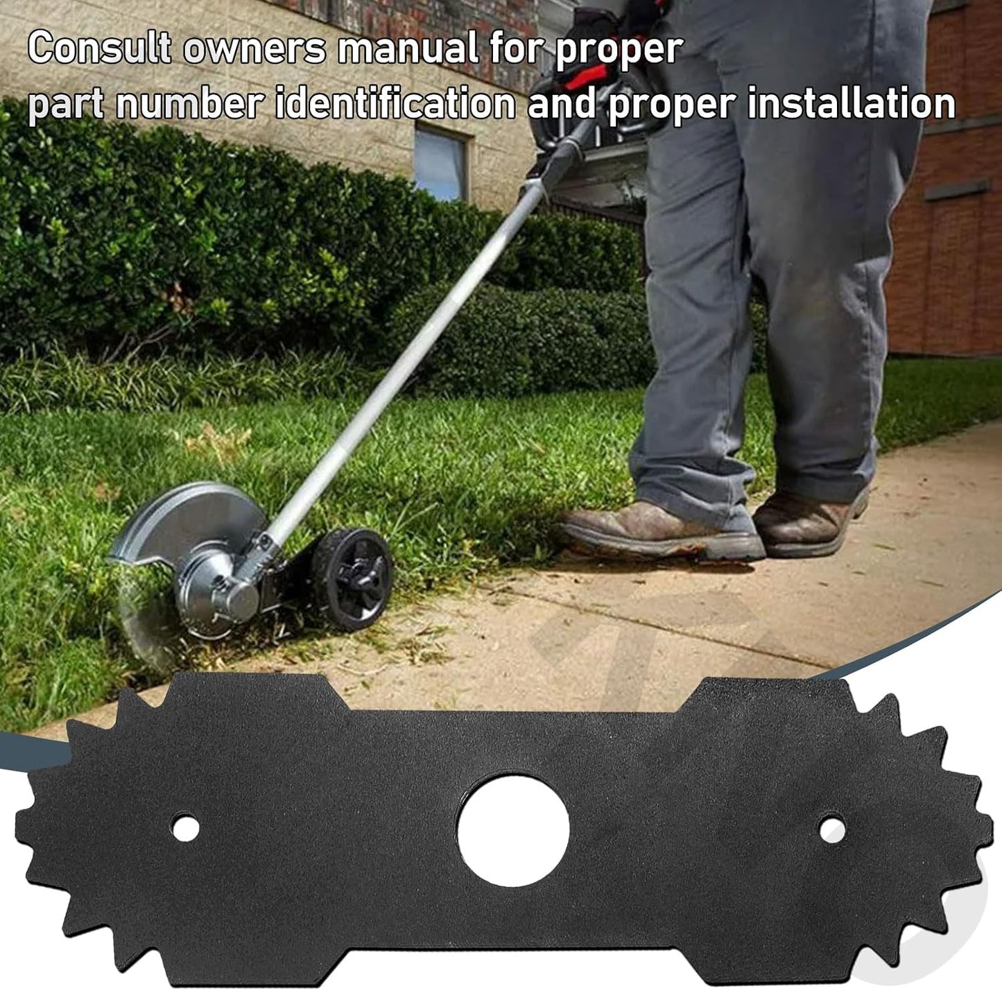 2 Cuchillas Bordeadora 9" Acero Templado Ryobi