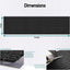 Tapete goma comercial 4x16ft negro perfil bajo