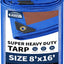 Lona impermeable 8x16ft ojales metal resistente UV
