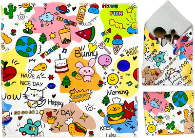 Bolsa maquillaje tela autoadhesiva para mascotas