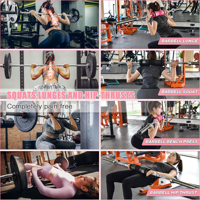 Set 10 Almohadillas Barra Cinturón Levantamiento Pesas