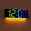 Reloj pared digital 12pulg LED RGB luz nocturna sala dormitorio