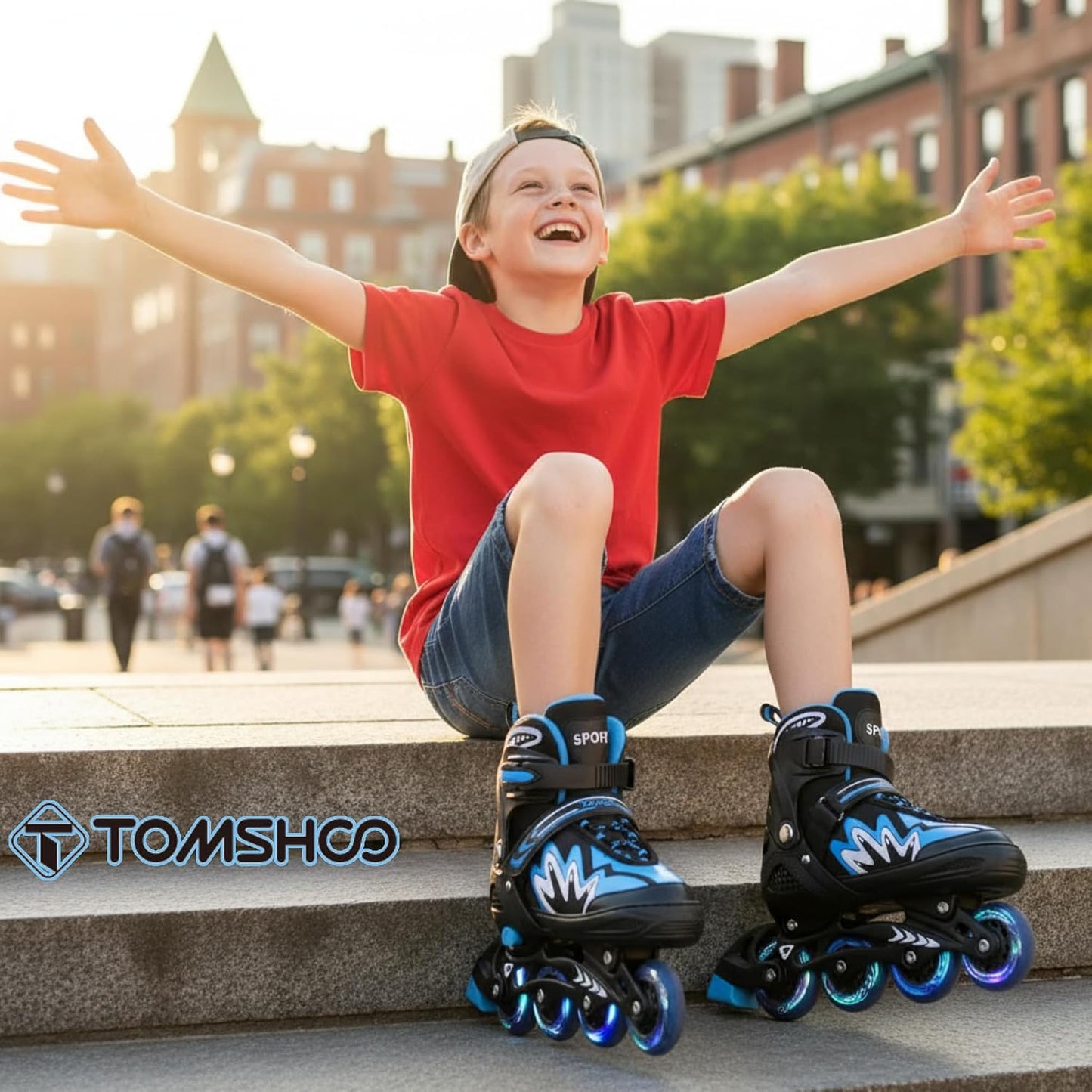 Patines Inline Ajustables para Niños con Luces