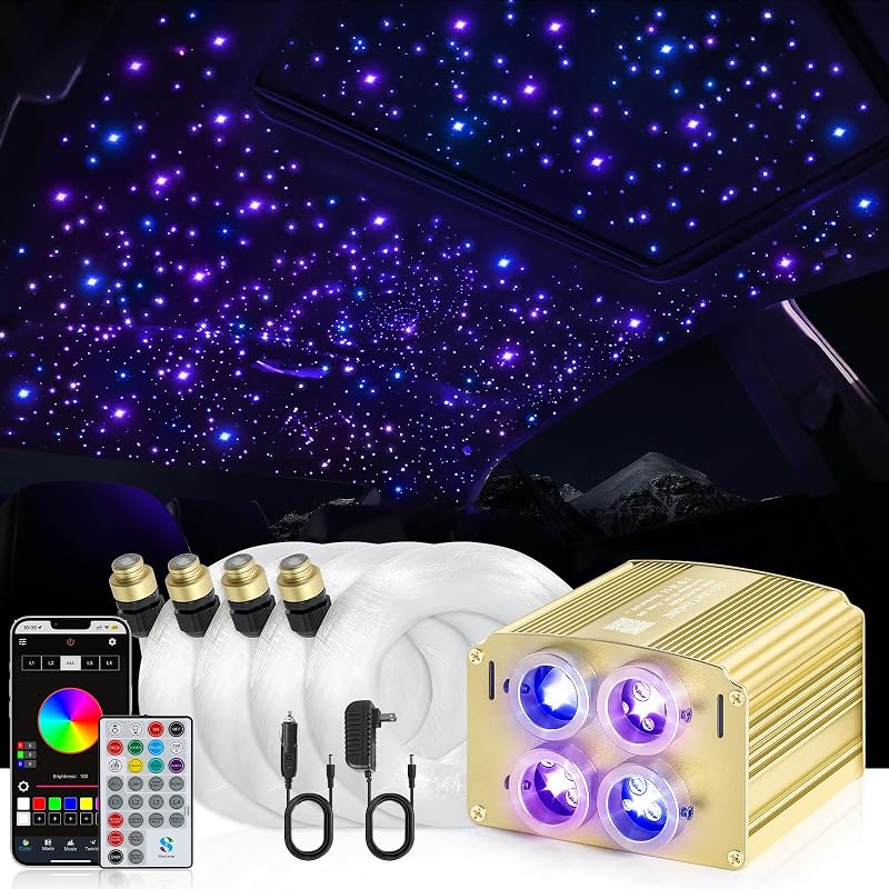 600 Kit techo estrella RGBW 32W con APP y control RF