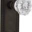 Placa Meadows y pomo puerta cristal