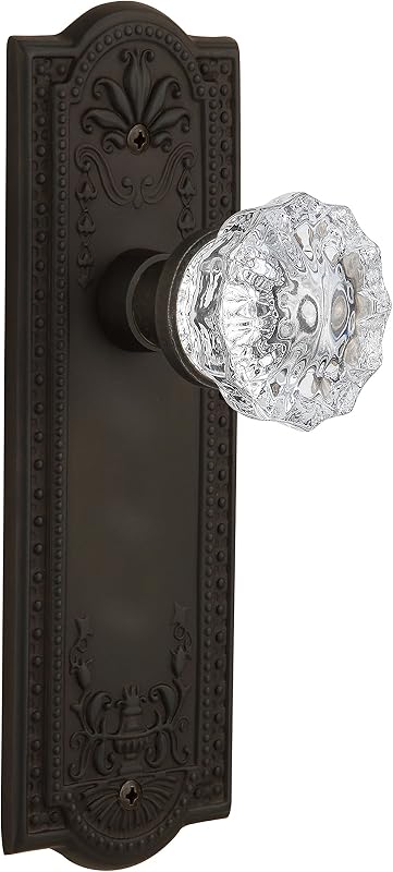 Placa Meadows y pomo puerta cristal