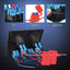 Panel interruptor basculante 4 bandas USB 12-24V para auto
