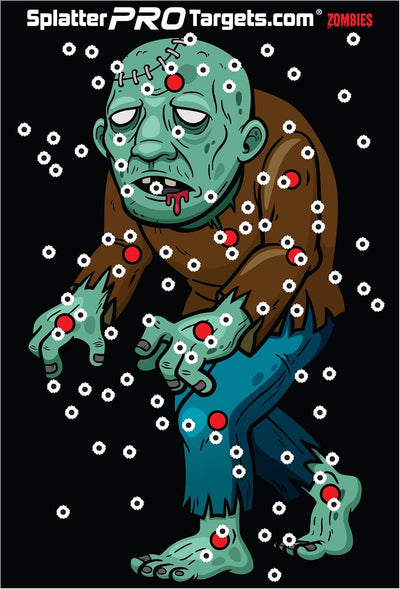 Objetivos zombi Splatter 12x18 con salpicadura al impactar