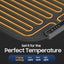 Tapete plegable calentador 24x15pulg 3 ajustes apagado auto